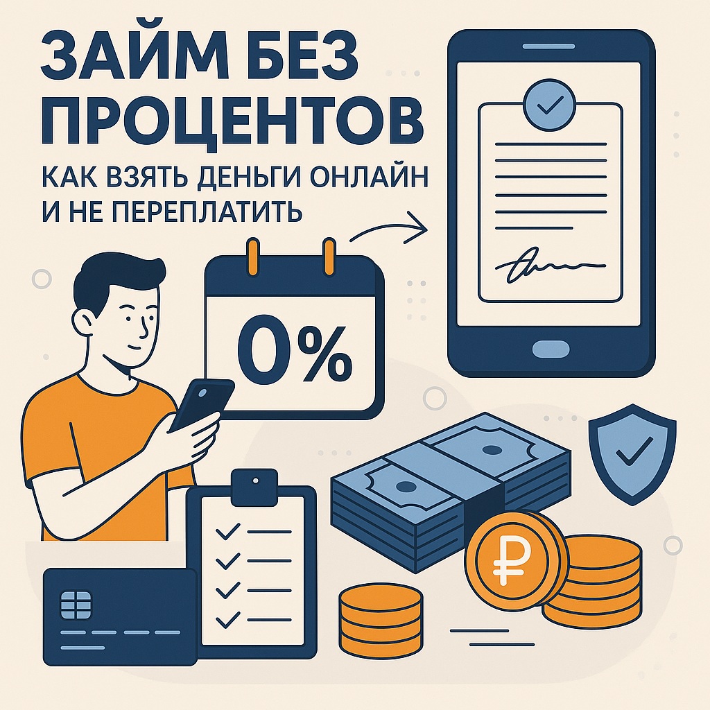 Займ без процентов: как взять деньги онлайн и не переплатить